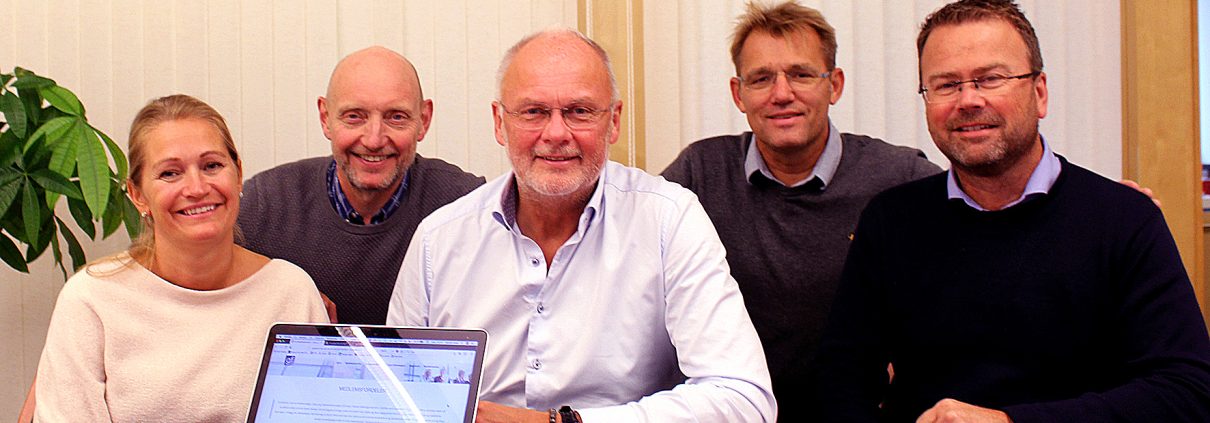 Foto av Jannicke Isaksen, Per Henning Graff, Bjørn Glenn Hansen, Harald Aase og Hans Olav Meen Nilssen