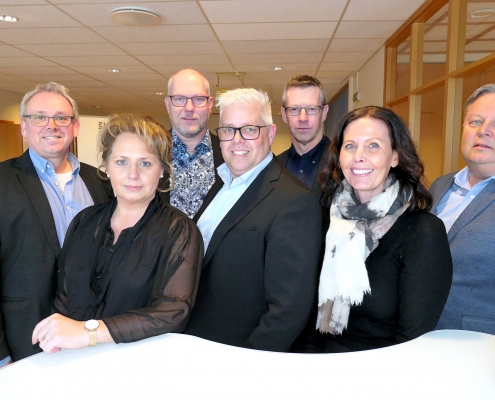 Foto av ledergruppen i Glassolutions 2019