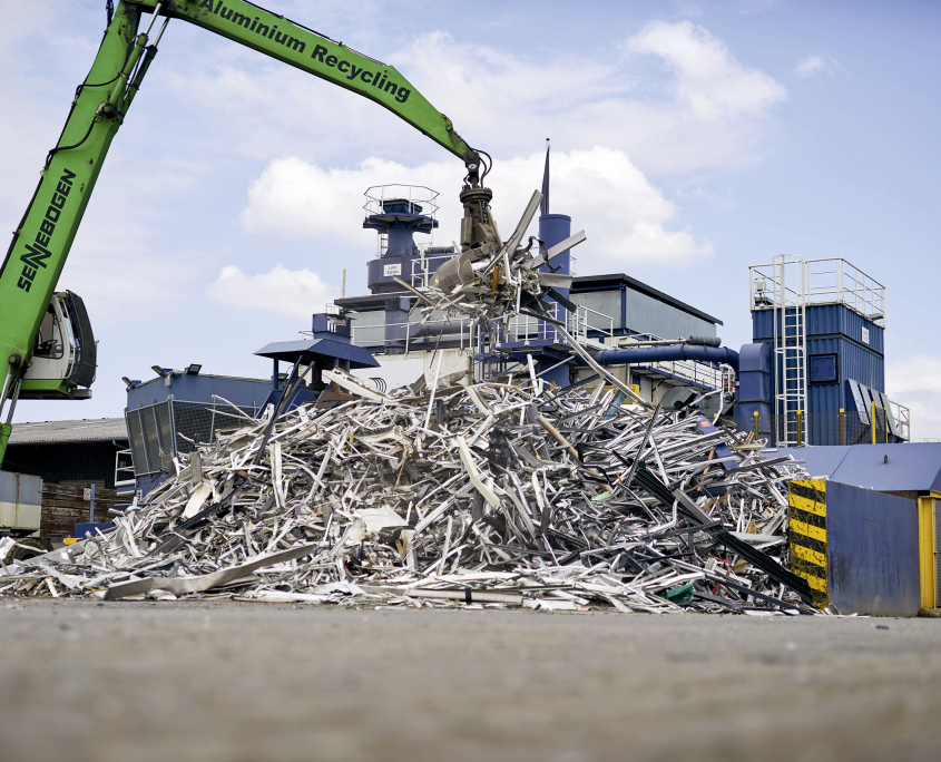Foto av aluminium til resirkulering