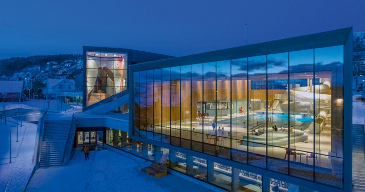 Foto av Ulstein Arena. Foto: Lund-Slaatto Arkitekter