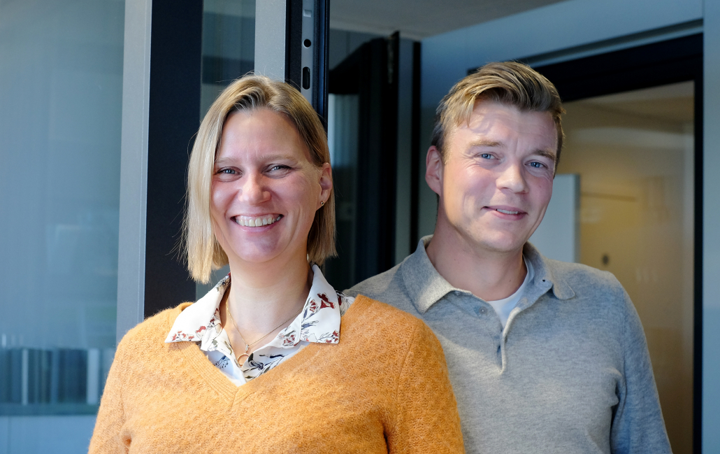 Foto av Camilla Sandem Dhelie og Jonas van Zwieten Sivertsen