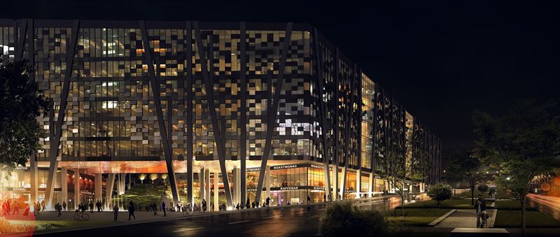 Render av Økern portal