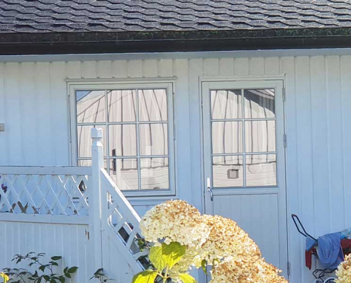Foto av inn- og utbøyinger i glassruter