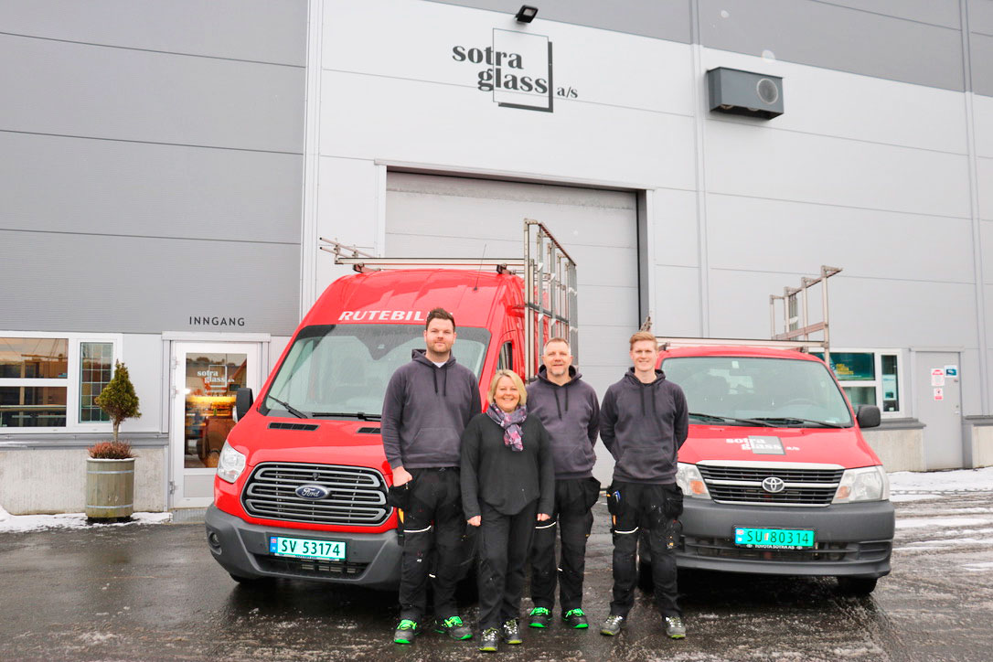 Foto av ansatte i Sotra Glass AS