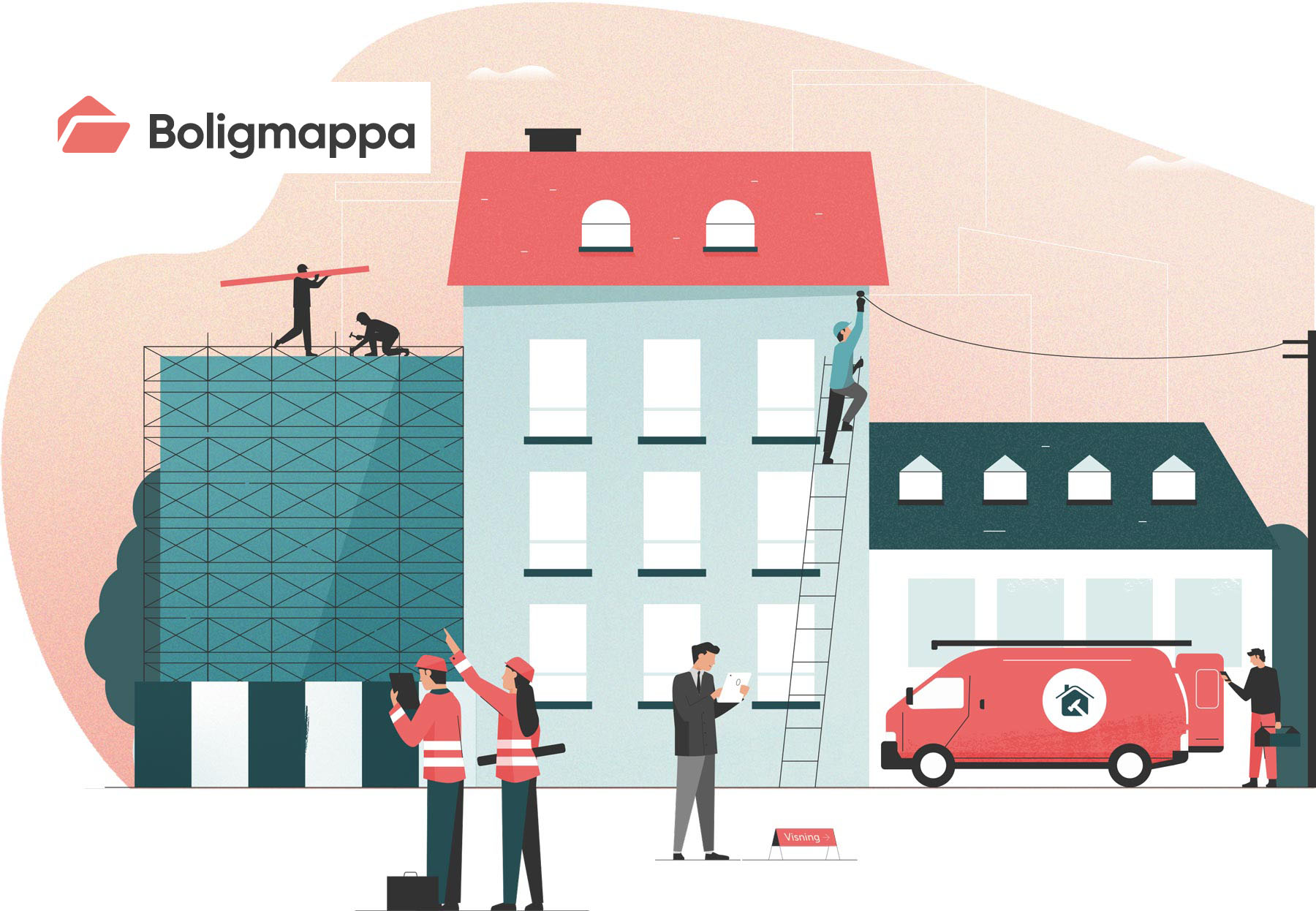 Illustrasjon av Boligmappa