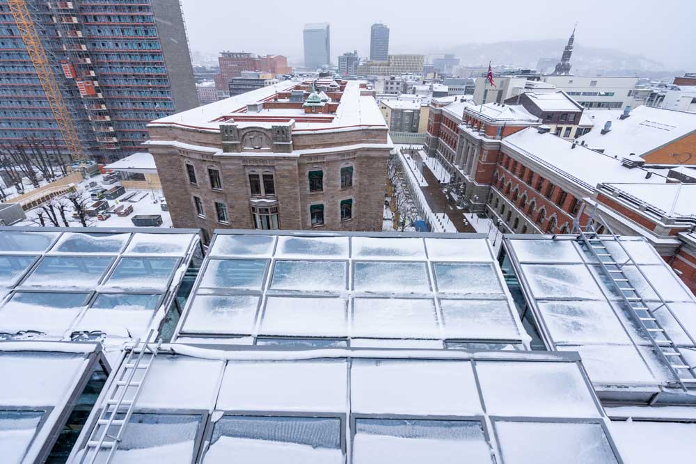 Foto av glasstak