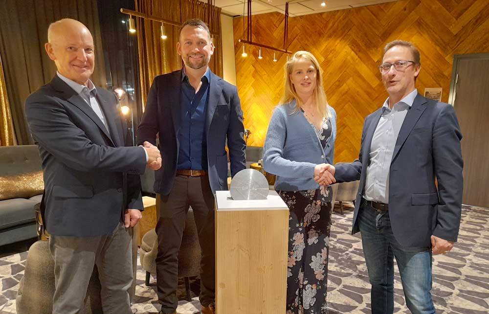 Foto av Frank Føleide, Thomas Blom, Andreas Nylund og Connie Holvik