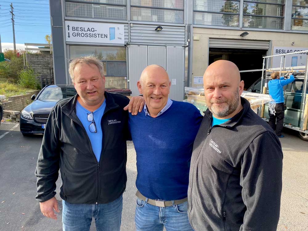 Foto av Trond Kolstad, Svein Tømte og Tore Staum