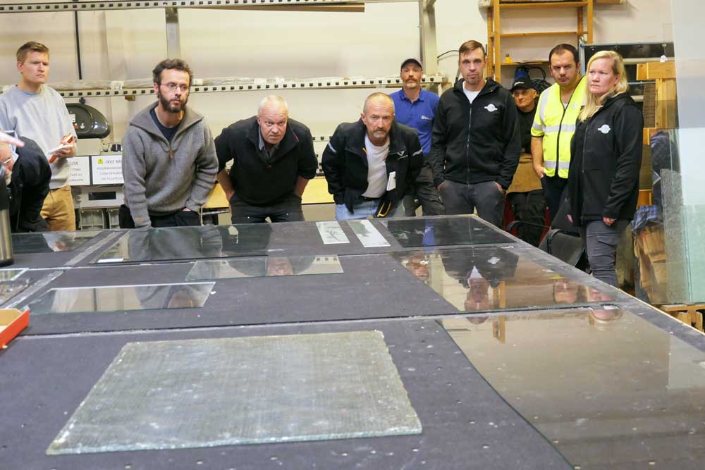 Foto av undervisning i glass