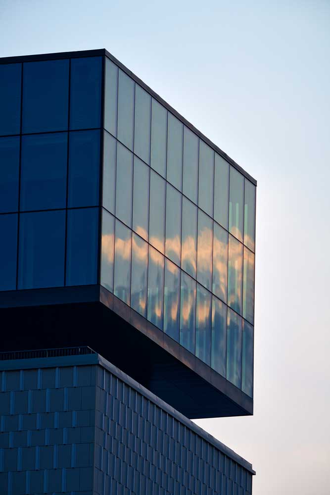 Foto av glassfasade