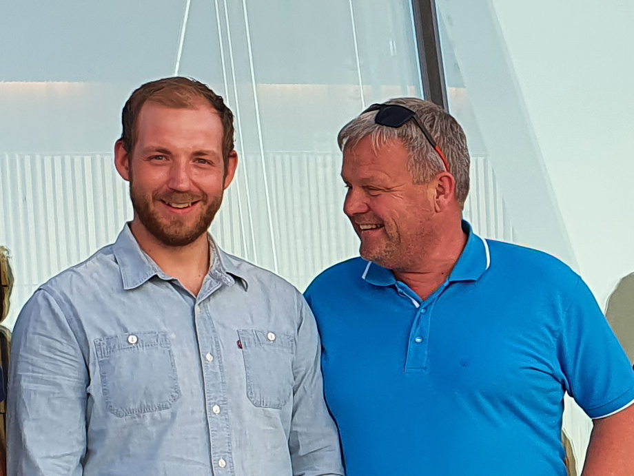 Foto av Marius Larsen og Svein Roger Henriksen