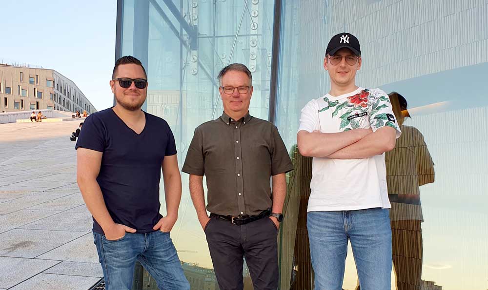 Foto av Eirik Andersen, André Jenssen og Alexey Pavlovskiy
