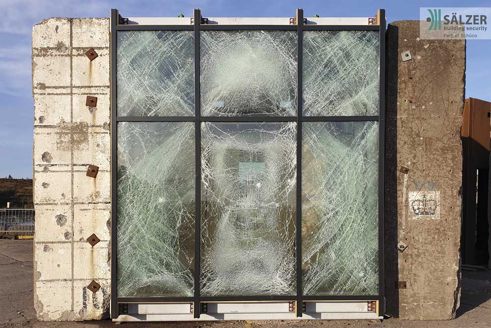 Foto av høysikkerhetsglassfasade