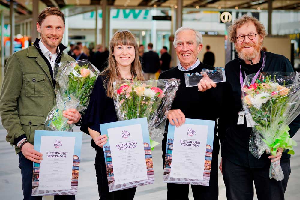 Foto av vinnere av Glaspriset 2022