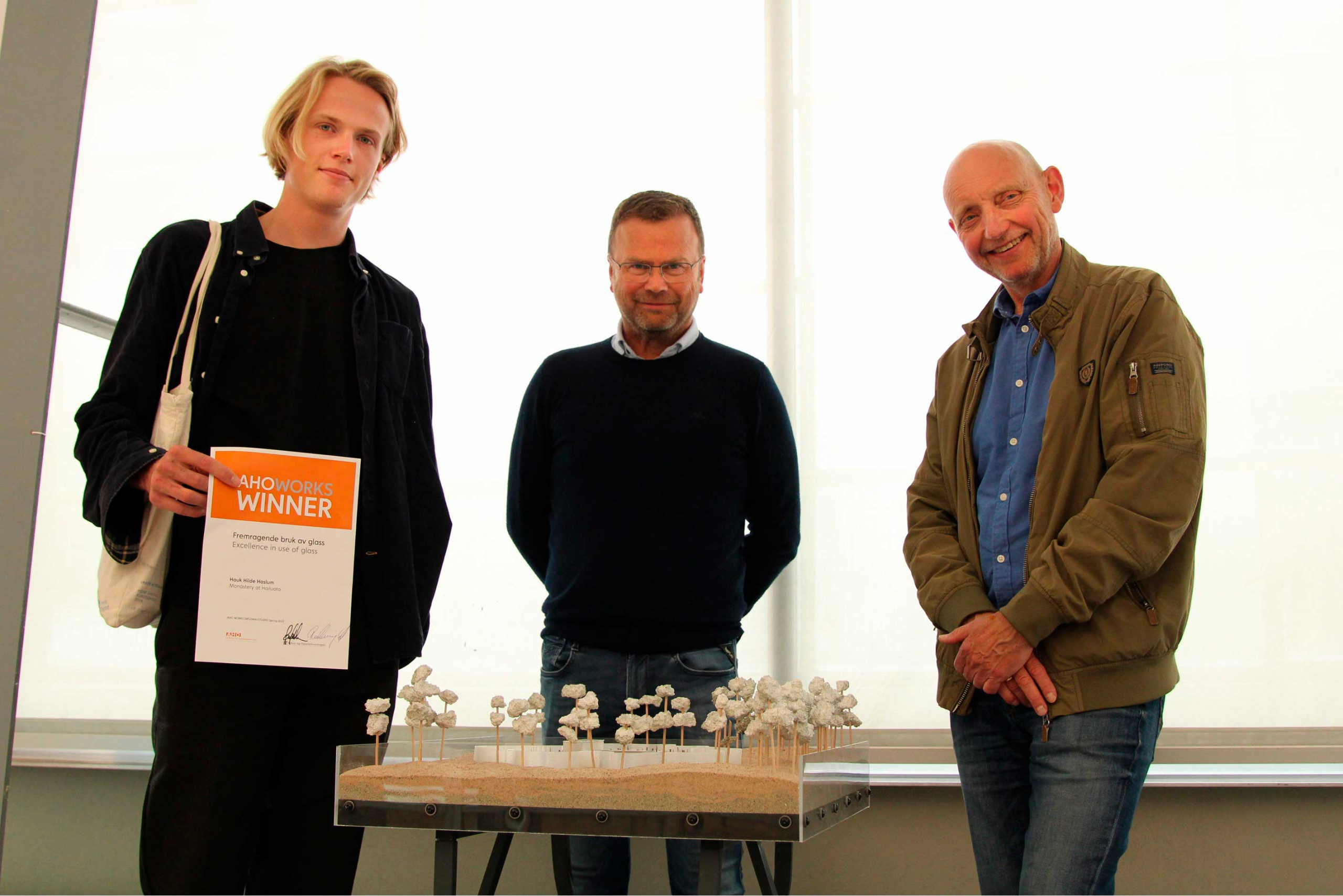 Foto av Hauk Hilde Haslum, Hans Olav Meen Nilssen og Per Henning Graff