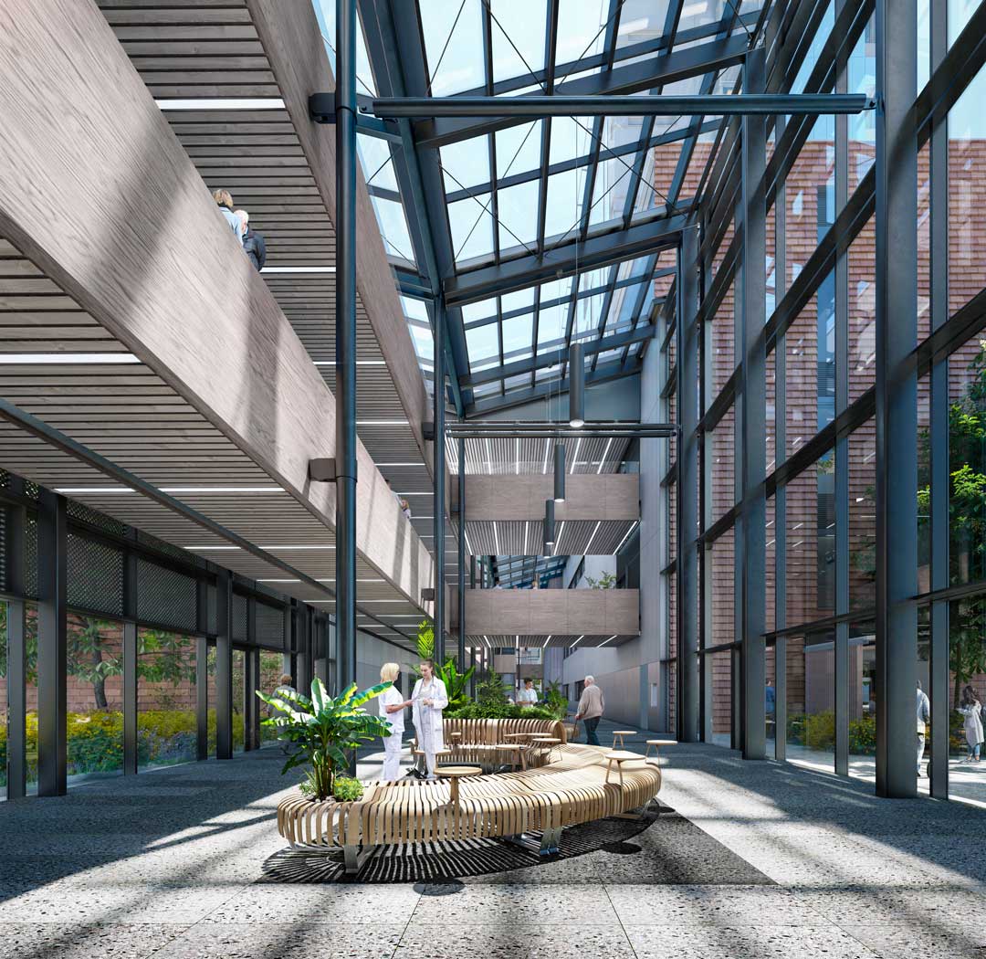 Render av nye Drammen sykehus