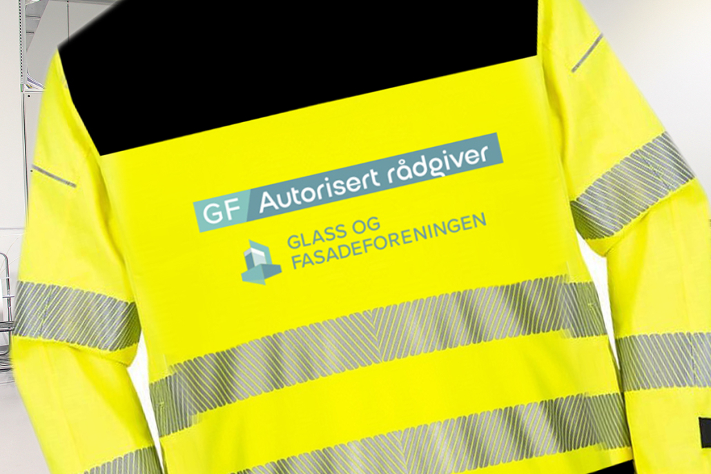 Foto av jakke til GFs autoriserte glass- og fasaderådgivere
