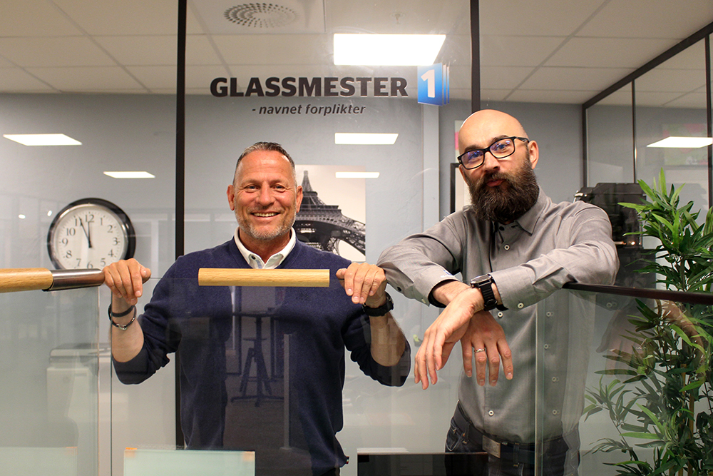 Bilde av Roy Ellingsen og Artur Jensen, to sentrale menn i Glassmester1-kjeden