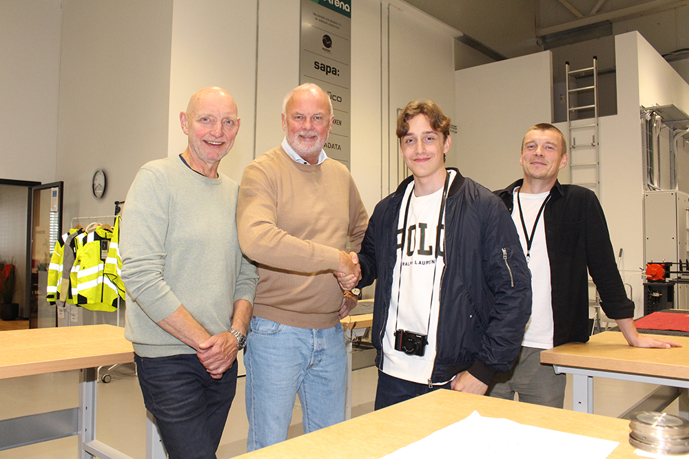 Foto av Per Henning Graff, Bjørn Glenn Hansen, Jonas van Zwieten og William Sandberg-Huseby